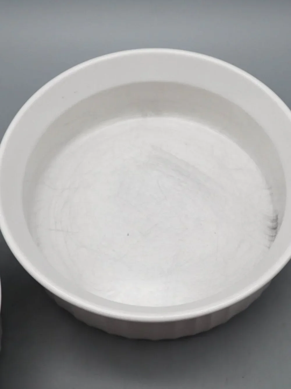 Lot of 2 Corning Ware French White Round Casserole Set Baking Dish F-16-B F-24-B